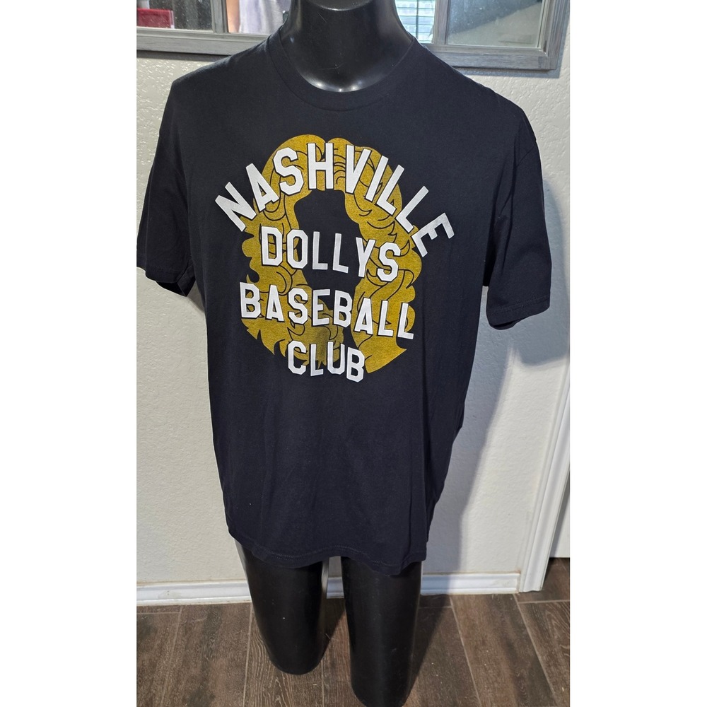 Next Level Nashville Dollys Baseball Club Graphic T-Shirt Black Mens XL